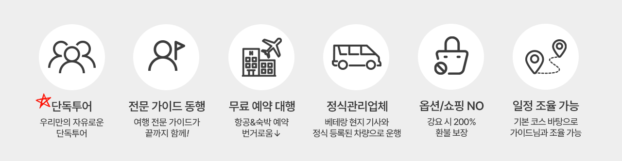 가이드맨 단독 자유패키지 특징 안내