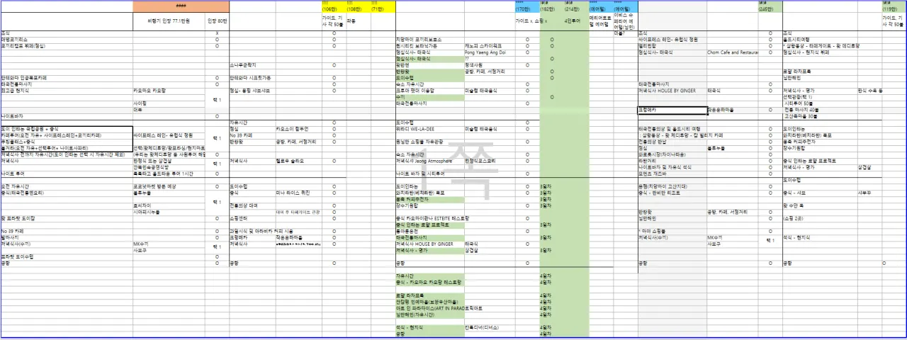 프로 패키지여행러의 치앙마이 여행기(치앙마이 가이드맨, 제임스 가이드님, 25.11.13.~17.)